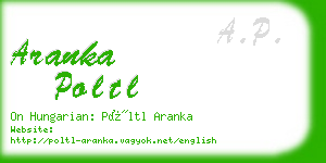 aranka poltl business card